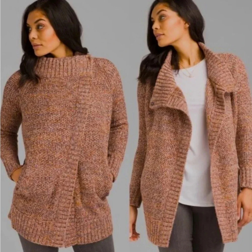 Ladies Prana Callisto Duster chunky wrap sweater. Size XS.
